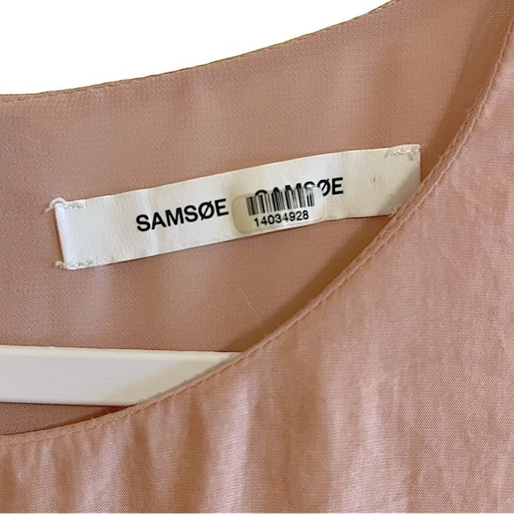 Samsoe Samsoe Millie Short Sleeve Dress in Misty Rose Size Medium - Picture 8 of 16